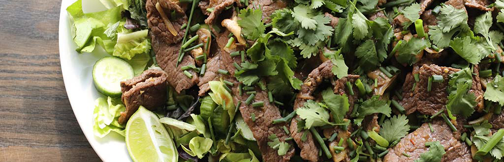 Beef lettuce wraps or salad