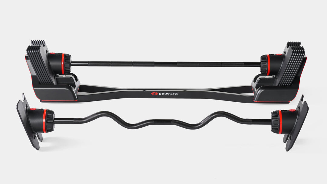 Side view of the 2080 Barbell and Curl Bar