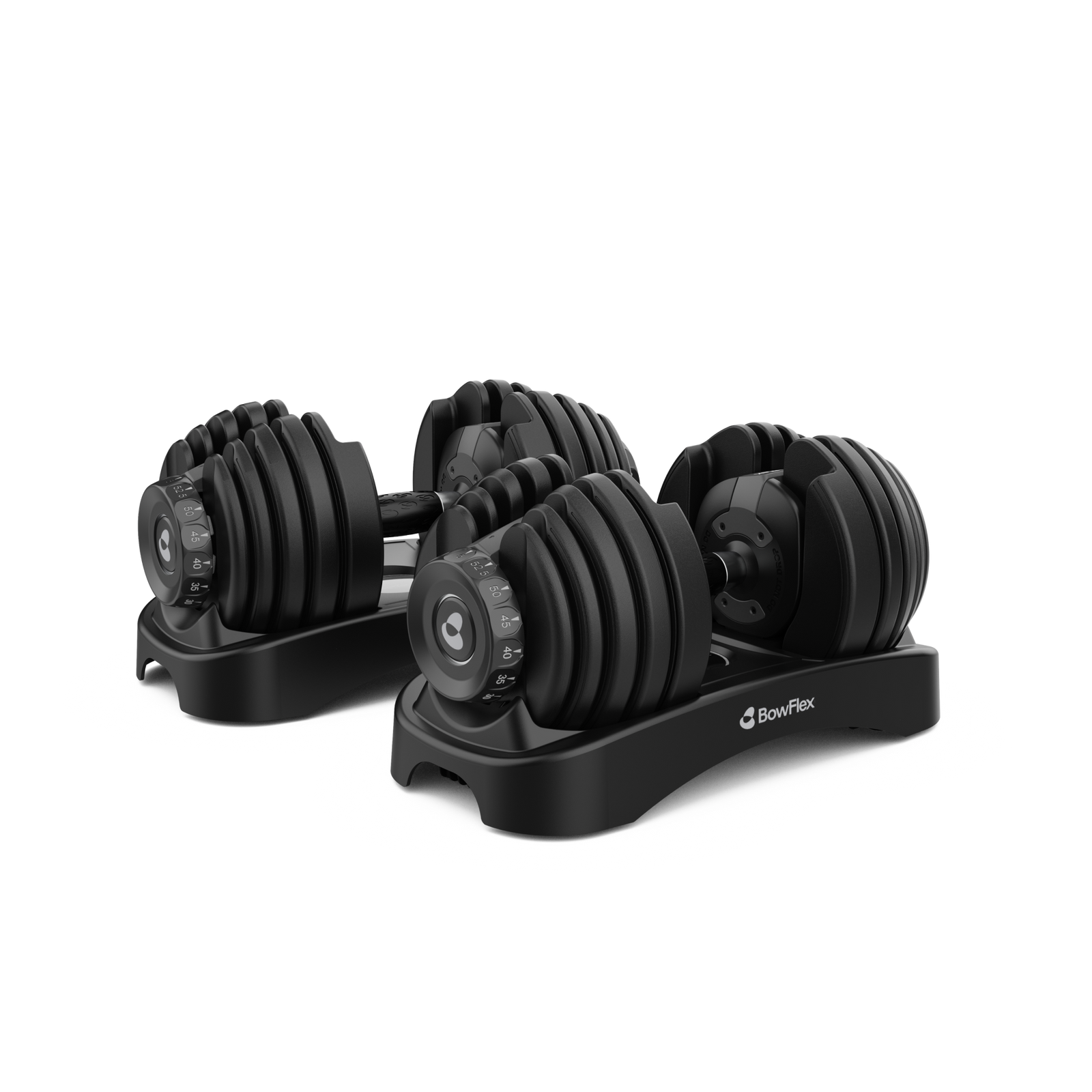 BowFlex Results Series 552 SelectTech Dumbbells on white background.