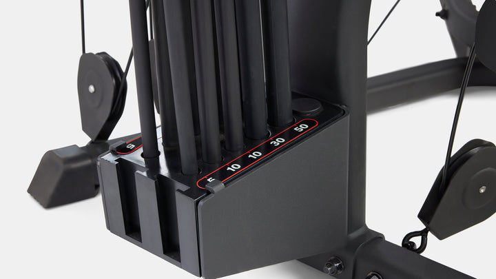 Close-up of the base of the BowFlex Xtreme 2 SE Home gym&