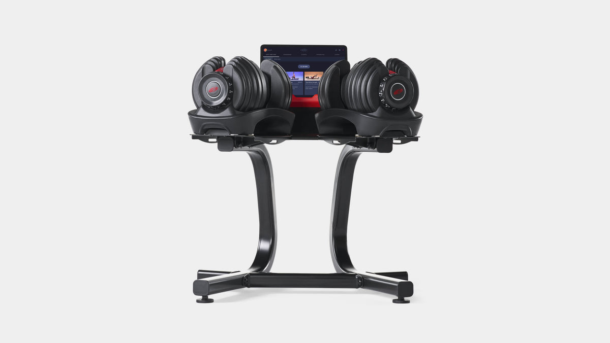 SelectTech Dumbbell Stand with Media Rack