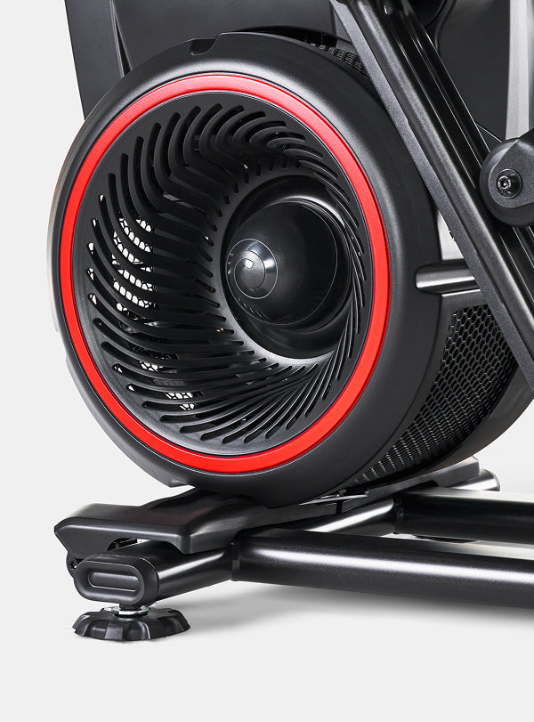 Close-up of a BowFlex Max Total 16 resistance fan.