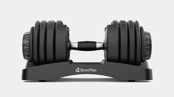Side view of a single Results Series 52 dumbbell