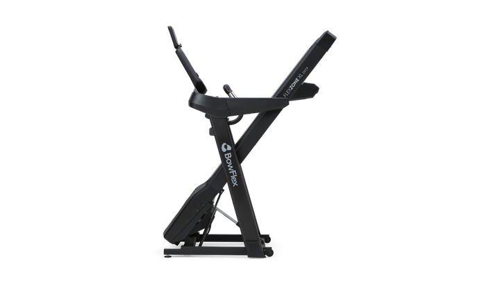 T9 Treadmill folded for easy storage