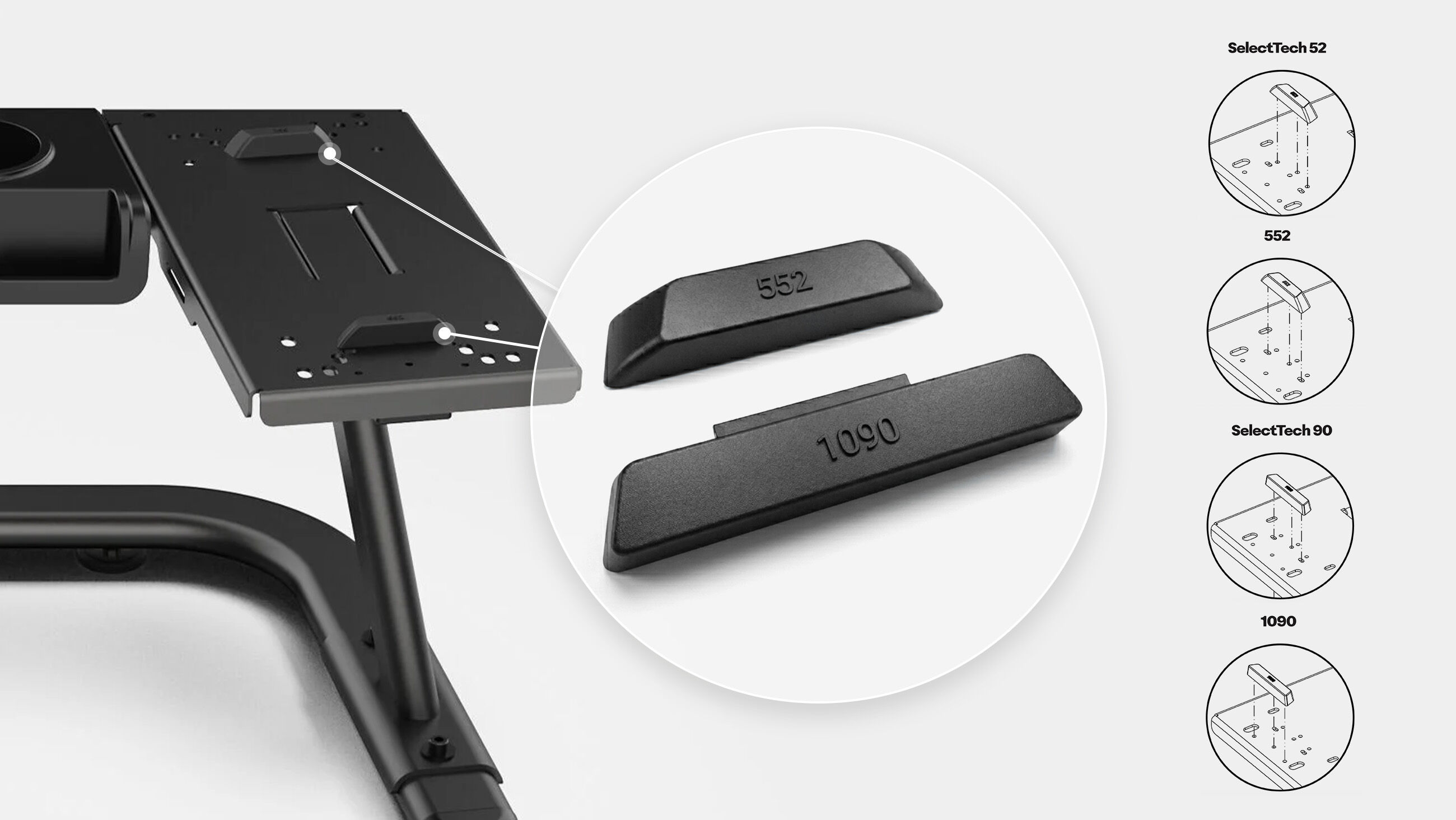 BowFlex SelectTech Adjustable Dumbbell Stand - How to fit each dumbbell - default view