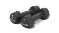 Black ZIVA Neoprene Tribell Dumbbells - 8 lbs--thumbnail