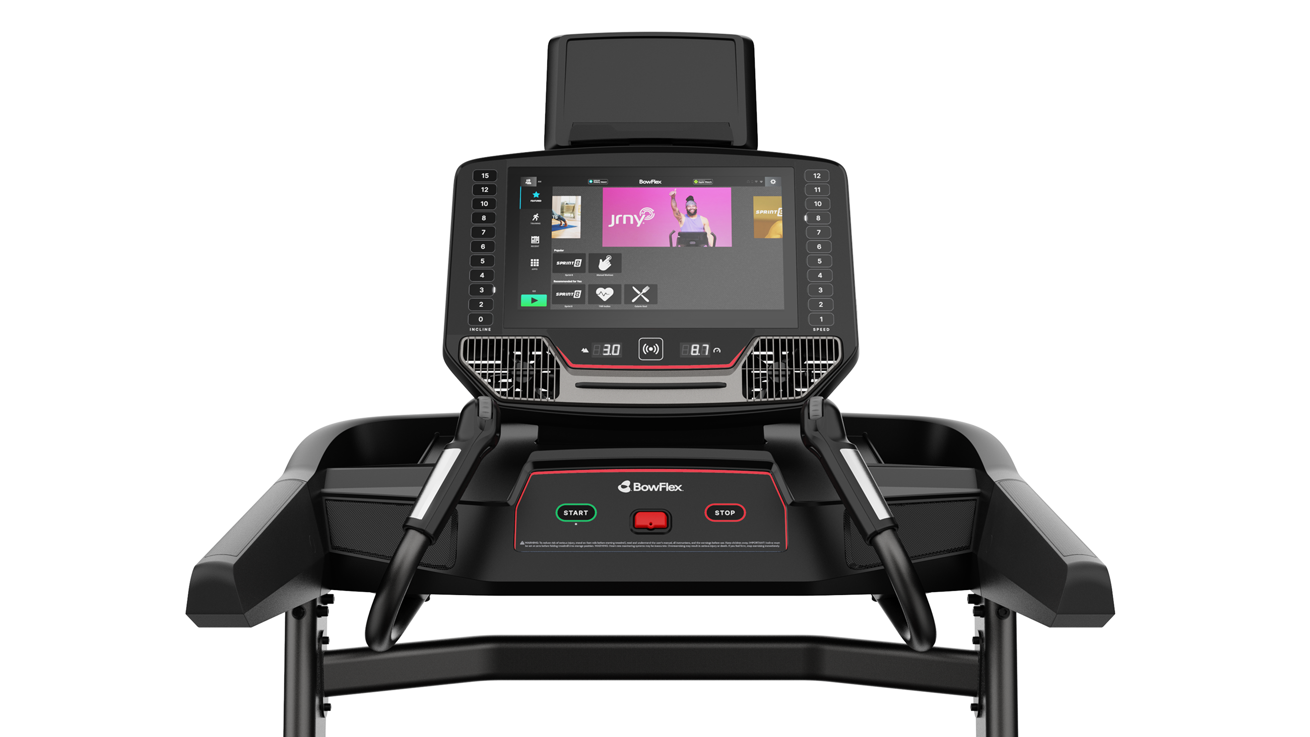 T16 Treadmill Console - default view