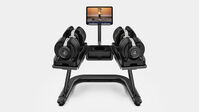 BowFlex SelectTech Adjustable Dumbbell Stand - Filled Front View--thumbnail