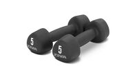 Black ZIVA Neoprene Tribell Dumbbells - 5 lbs--thumbnail