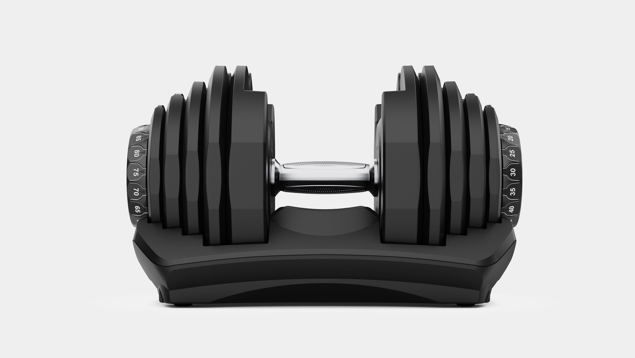 Side view of a single Results Series 1090 dumbbell - default view