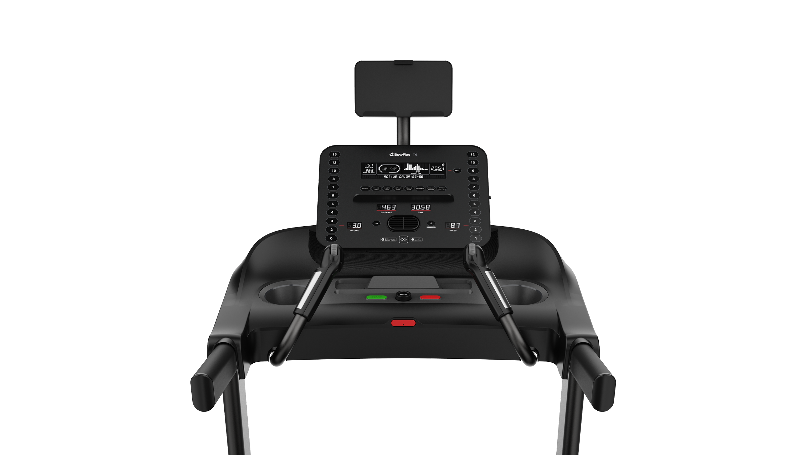 T6 Treadmill Console - default view