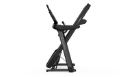 T16 Treadmill folded for easy storage--thumbnail
