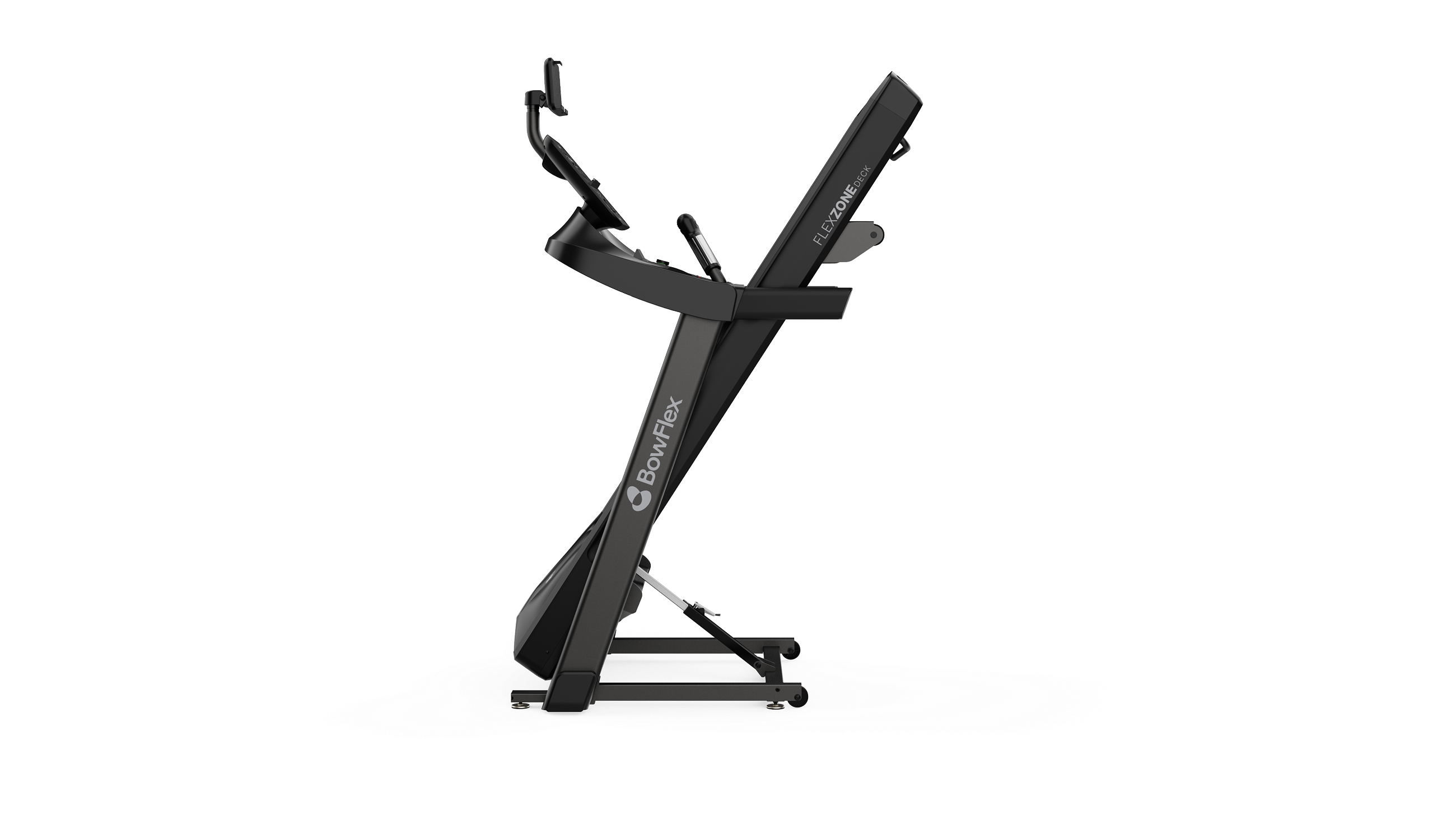 T6 Treadmill folded for easy storage - default view