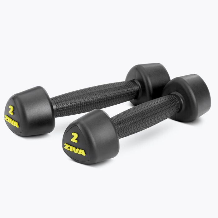 ZIVA Urethane Tribell Dumbbells &ndash; 2 lbs, Pair