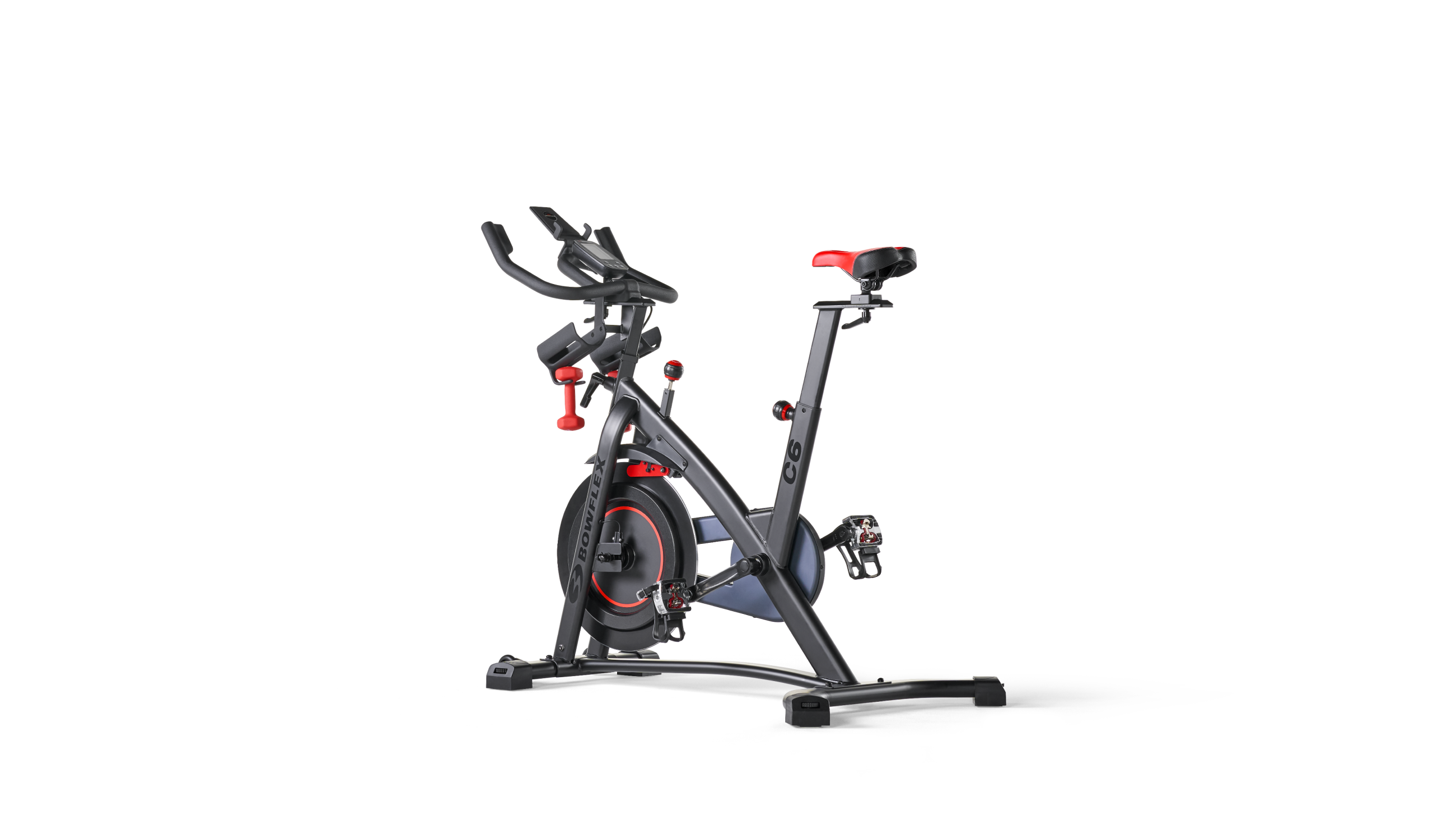 Exercise Bike Clearance Sale Stationary Bike Fitness Home Gym, Black and  White