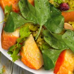 Fall Recipe: Curried Spinach and Sweet Potato Freekeh