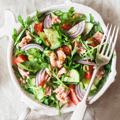 Close up image of Mediterranean Tuna Salad