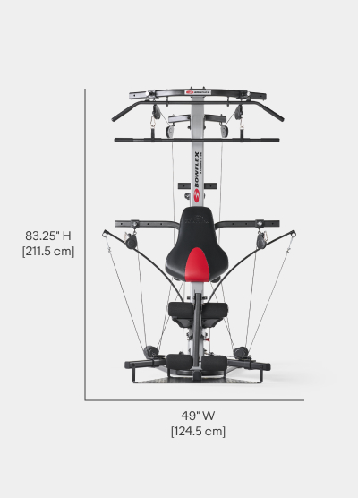 X2SE Home Gym Dimensions - Length 53 inches, Width 49 inches, Height 83.25 inches