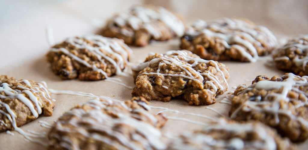 oatmeal raisin cookies on a counter