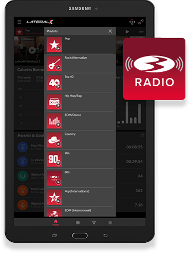 Bowflex Radio on the LatX App