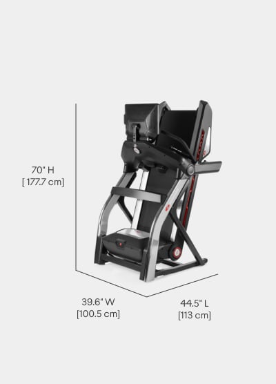 Treadmill 22 Folded Dimensions  - Length 44.5 inches, Width 39.6 inches, Height 70 inches