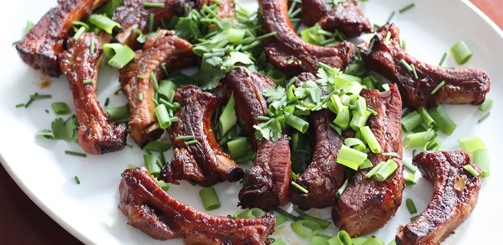 Prepared firecracker ribs.