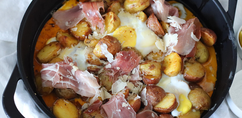 many potatoes on a cutting board