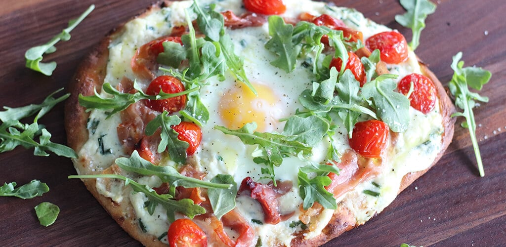 Prepared Brunch Flatbread.