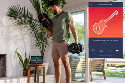 Listen to music while working out