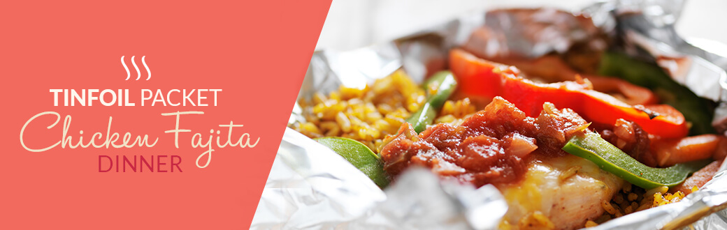 Tinfoil Packet Chicken Fajita Dinner