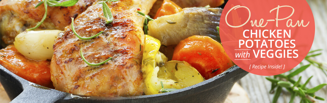 Healthy Recipe: One-Pan Chicken, Potatoes, and Veggies