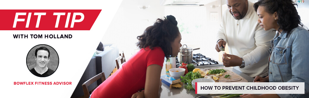 A family of three cooking together.