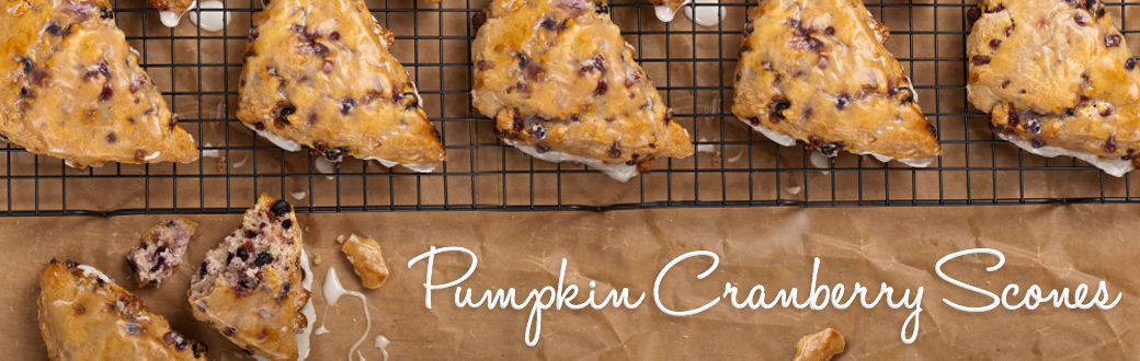Winter Recipe: Pumpkin Cranberry Scones