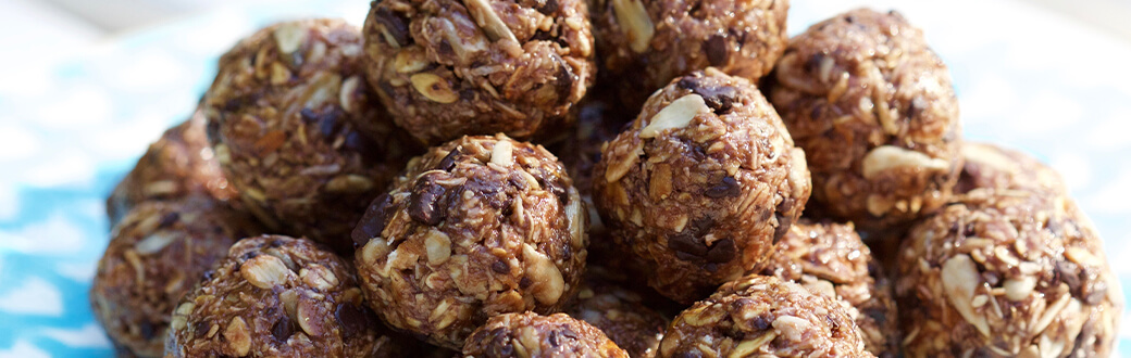 Energy Balls on a plate.