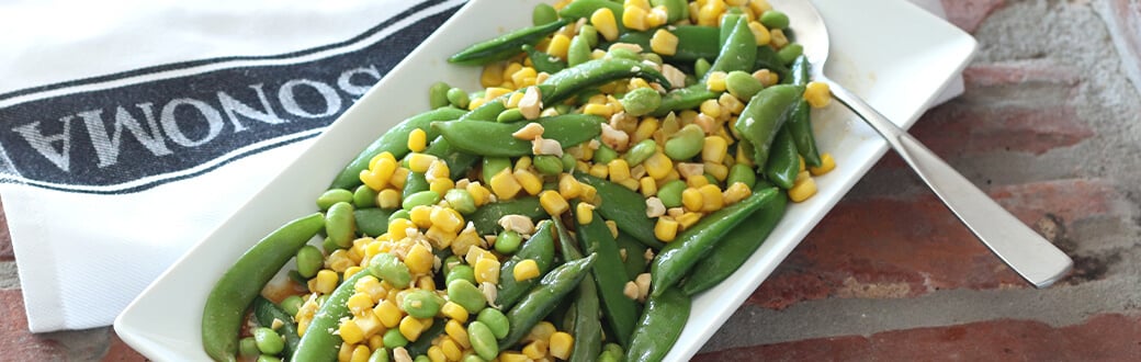 Asian Salad in a white dish