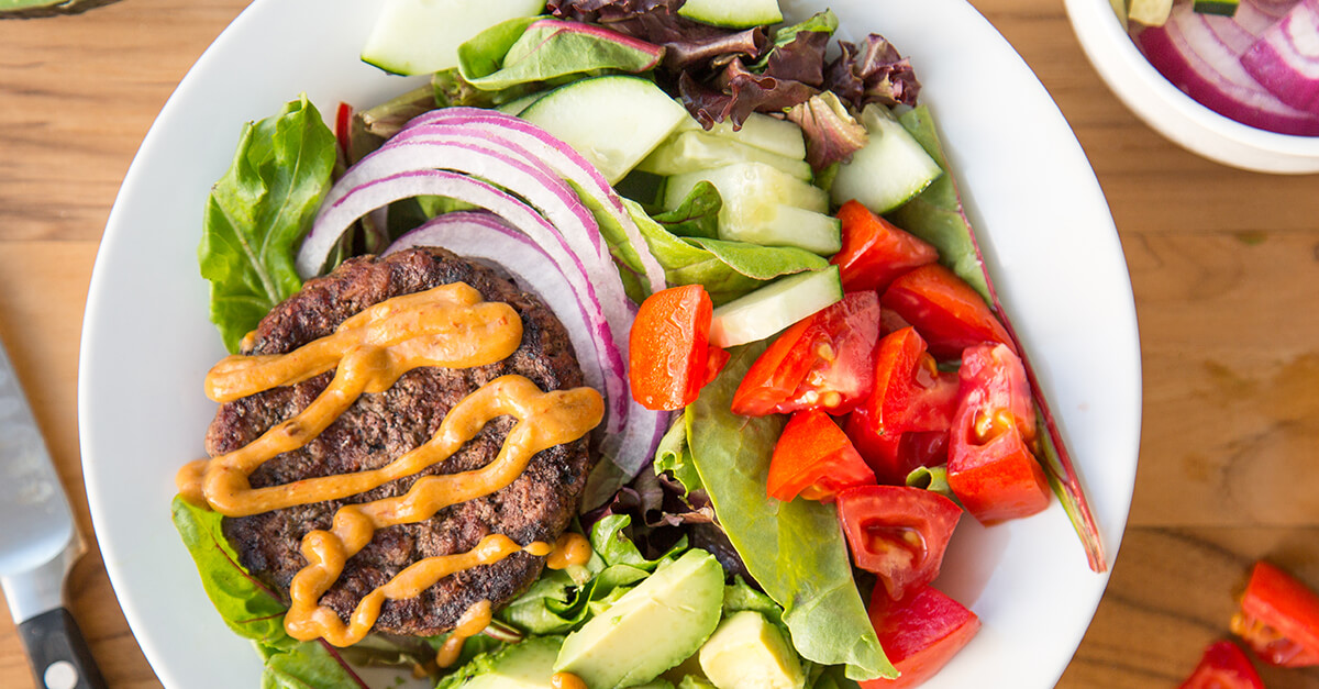 Deconstructed Burger Salad Recipe BowFlex