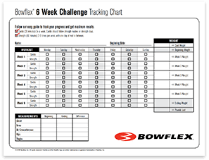 Bowflex Sport Workout Chart