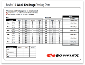 Bowflex Exercise Chart