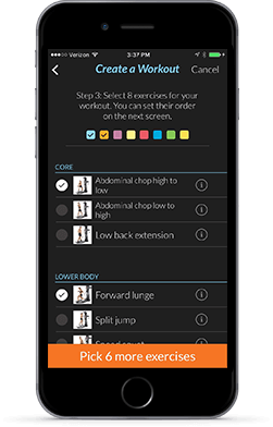 HVT App - Custom Workout