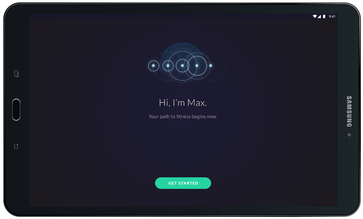 Max Intelligence Welcome Screen