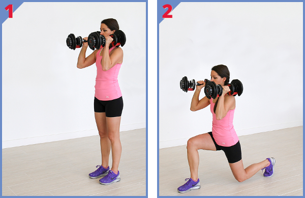 Alternate Lunges Positions 1 and2