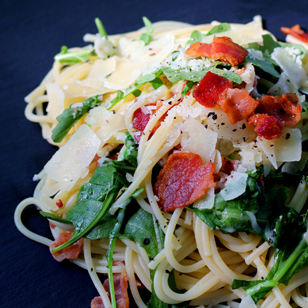 Bacon Arugula Pasta Recipe Bowflex