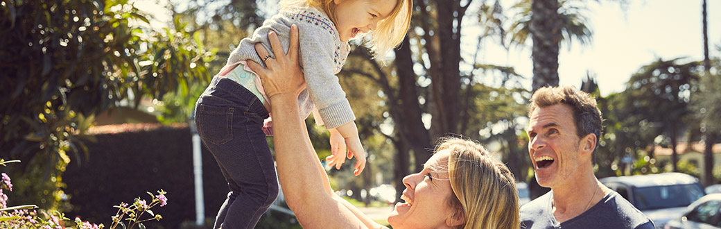 active healthy family