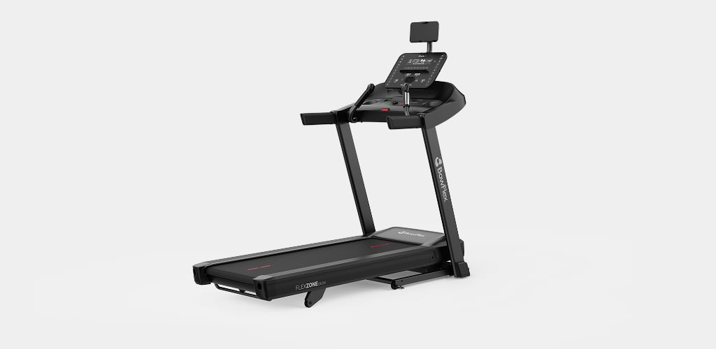 woman on a bowflex t6 treadmill