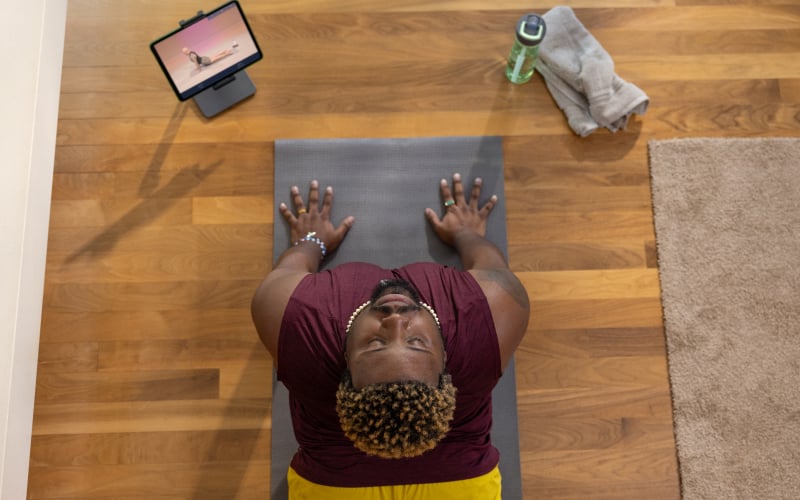 Man doing a workout