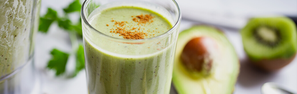 A green smoothie.