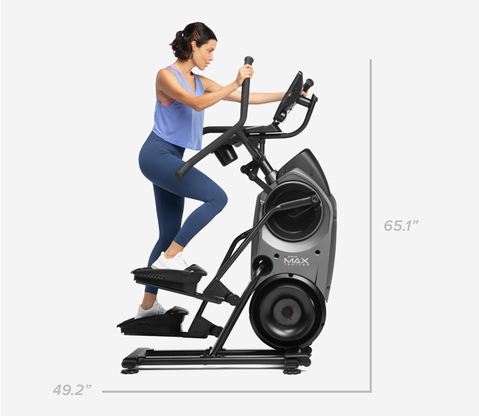 Max Trainer M9 dimensions - 49.2 inches Wide by 65.1 inches high