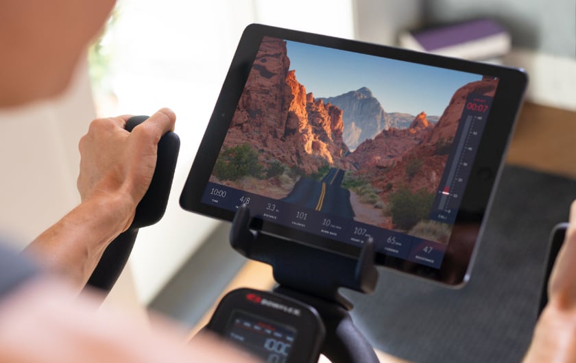 Tablet showing Explore the World feature