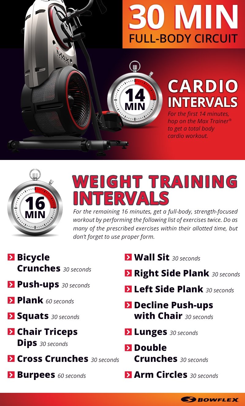 30 Minute Full-Body Interval Workout Circuit