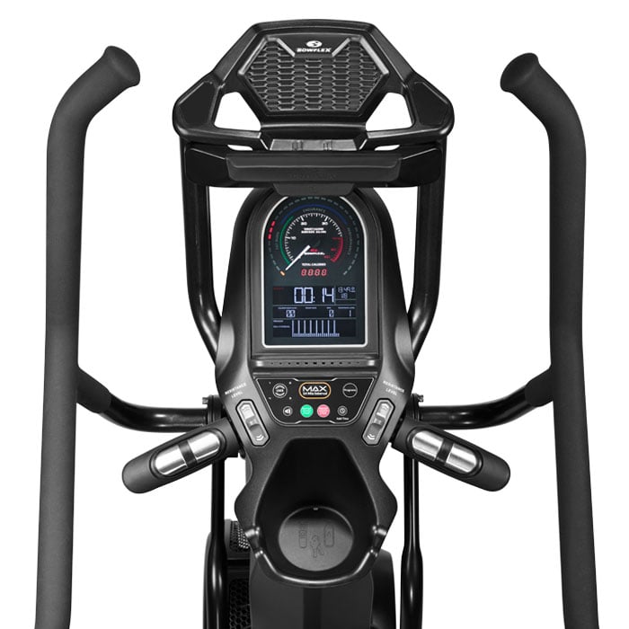 Closeup of the Bowflex Max Trainer M8 console.